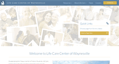 Desktop Screenshot of lifecarecenterofwaynesville.com